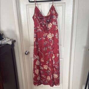 Amazon satin dress size XL
Cocktail dress 
Adjustable Tie front